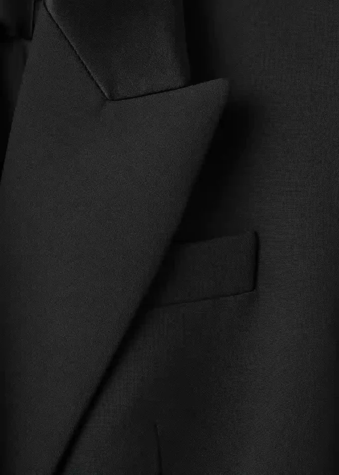 Robe blazer en laine mélangée Robe blazer en laine mélangée
