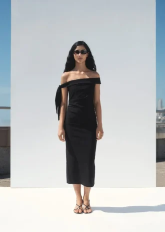 Robe bustier avec nœud
