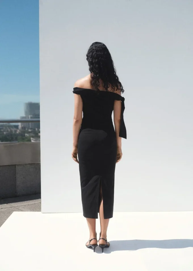 Robe bustier avec nœud Robe bustier avec nœud