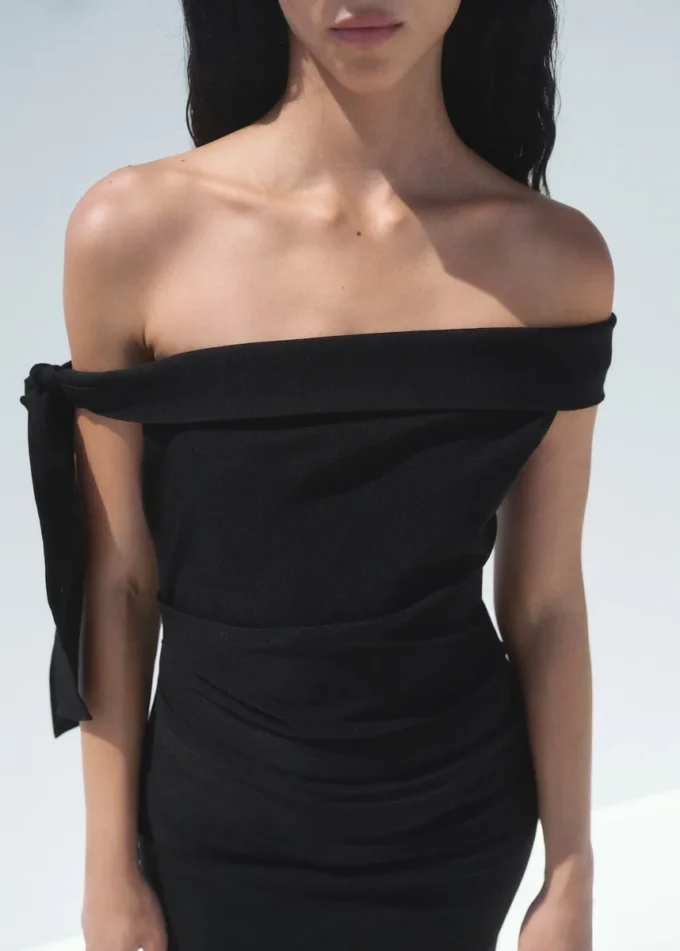 Robe bustier avec nœud Robe bustier avec nœud