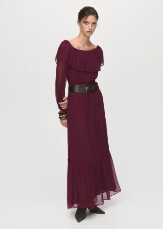 Robe bustier à volants