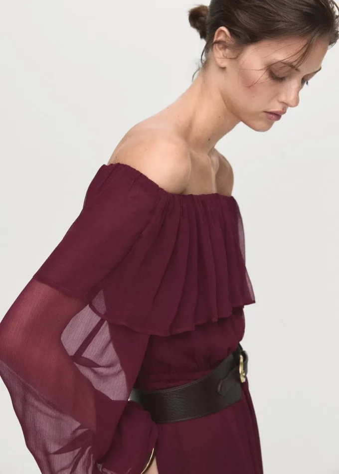 Robe bustier à volants Robe bustier à volants