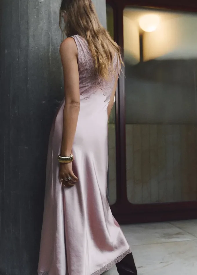 Robe caraco en satin Robe caraco en satin