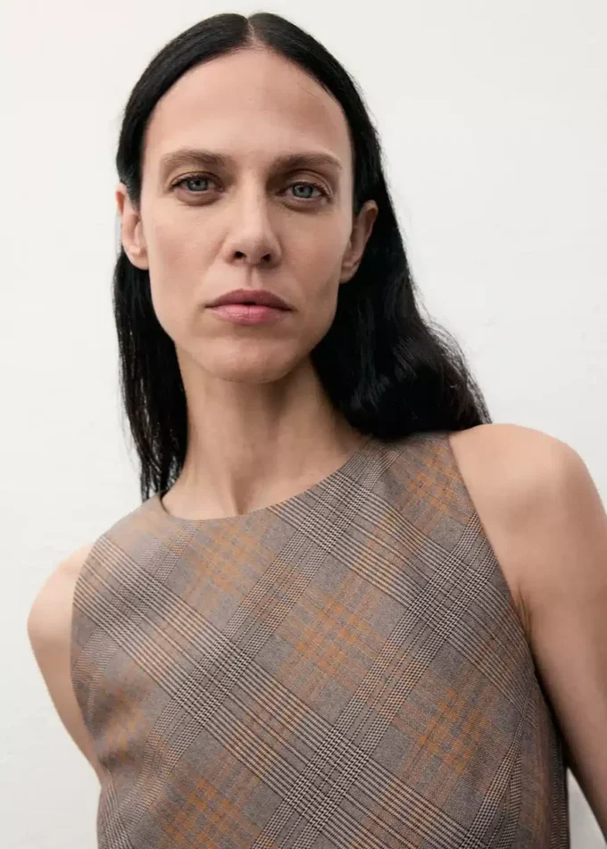 Robe à ceinture à carreaux Robe à ceinture à carreaux