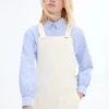 Robe chasuble courte en denim Robe chasuble courte en denim