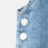 Robe chasuble courte en denim Robe chasuble courte en denim