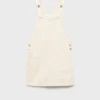 Robe chasuble courte en denim Robe chasuble courte en denim