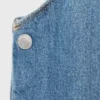 Robe chasuble en denim brodé Robe chasuble en denim brodé