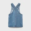 Robe chasuble en denim brodé Robe chasuble en denim brodé