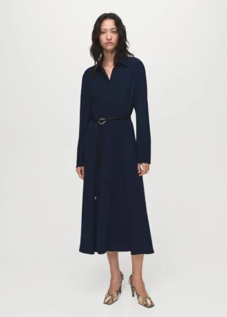 Robe chemise à ceinture