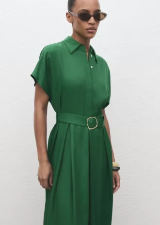 Robe chemise en lyocell
