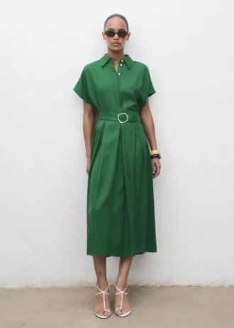 Robe chemise en lyocell