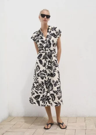 Robe chemise à imprimé floral