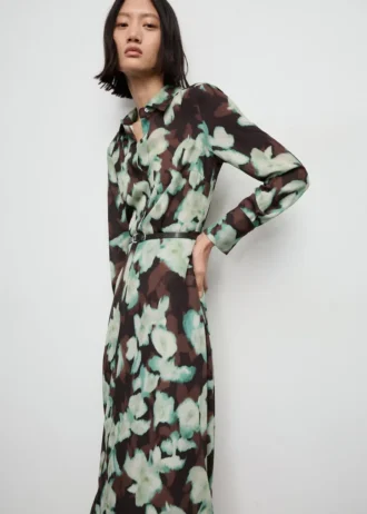 Robe chemise imprimée avec ceinture Robe chemise imprimée avec ceinture