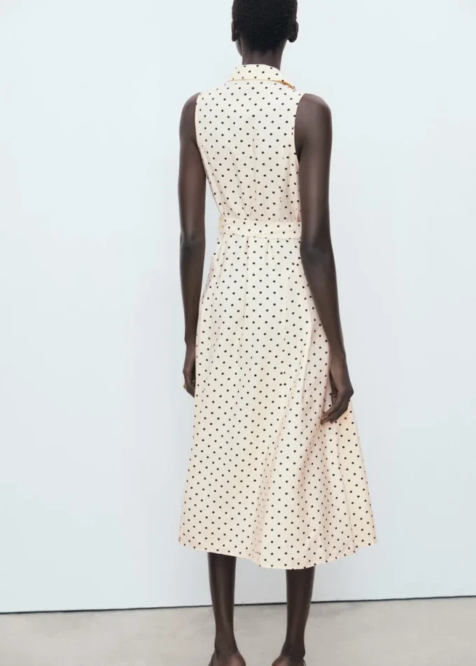 Robe chemise à pois Robe chemise à pois