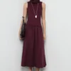 Robe à col cheminée combiné Robe à col cheminée combiné