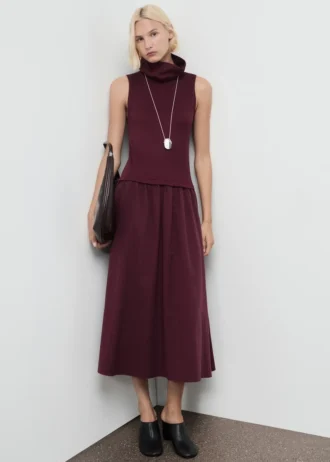 Robe à col cheminée combiné