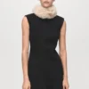 Robe à col haut avec volants Robe à col haut avec volants
