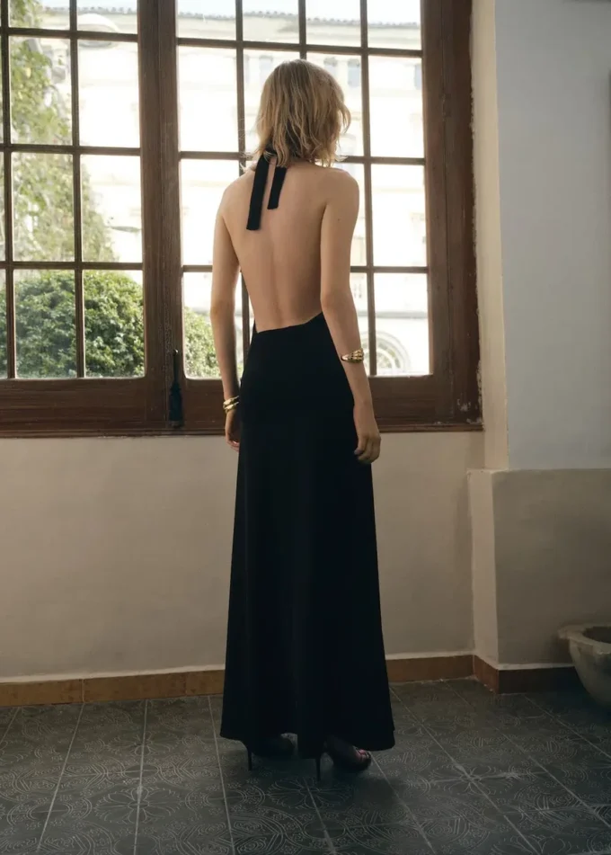 Robe combinée à encolure dos nu Robe combinée à encolure dos nu