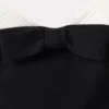 Robe contrastée à nœud Robe contrastée à nœud