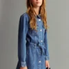 Robe courte en denim Robe courte en denim