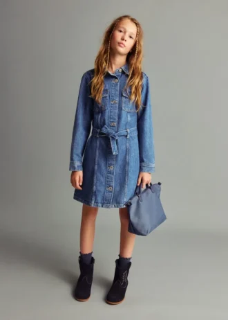 Robe courte en denim Robe courte en denim