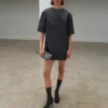 Robe courte en satin Robe courte en satin