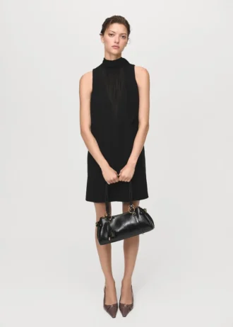 Robe à découpes et nœuds