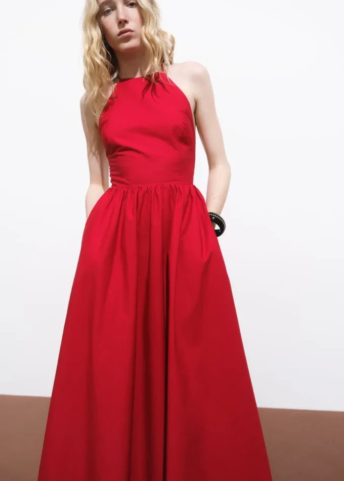 Robe dos nu avec dos croisé