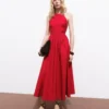 Robe dos nu avec dos croisé