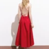 Robe dos nu avec dos croisé
