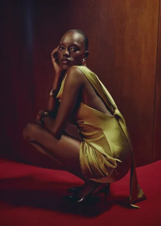 Robe dos nu effet satiné Robe dos nu effet satiné
