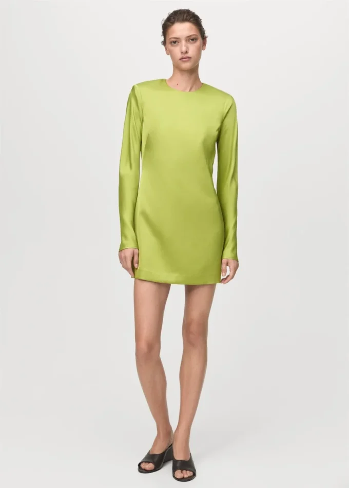 Robe dos nu effet satiné Robe dos nu effet satiné