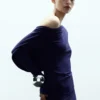 Robe dos nu en maille fine