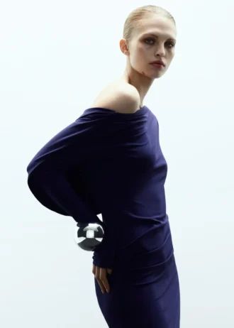 Robe dos nu en maille fine