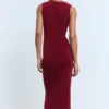 Robe drapée avec détail bijou Robe drapée avec détail bijou