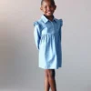 Robe en denim à volants
