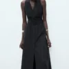 Robe en lyocell avec ceinture Robe en lyocell avec ceinture