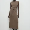 Robe en maille avec ceinture Robe en maille avec ceinture