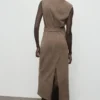 Robe en maille avec ceinture Robe en maille avec ceinture
