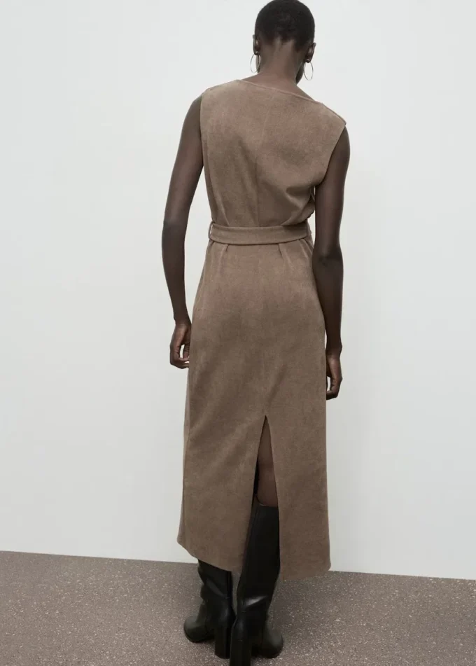 Robe en maille avec ceinture Robe en maille avec ceinture