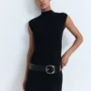 Robe en maille à col roulé Robe en maille à col roulé