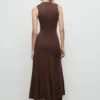 Robe en maille à col roulé