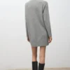 Robe en maille à col roulé