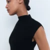 Robe en maille à col roulé Robe en maille à col roulé