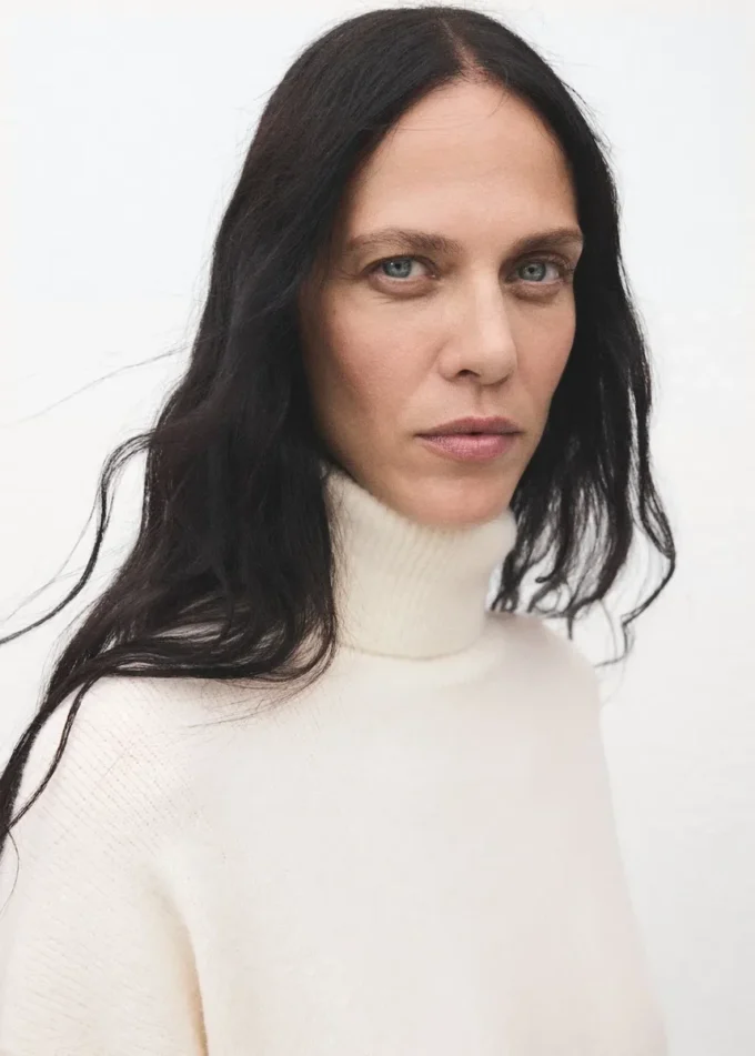 Robe en maille à col roulé Robe en maille à col roulé