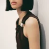 Robe en maille fine avec détail métallique Robe en maille fine avec détail métallique