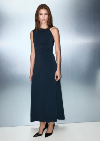Robe en maille fine avec détail métallique
