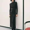 Robe en maille fine avec détail métallique Robe en maille fine avec détail métallique