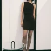 Robe en maille fine avec détail métallique Robe en maille fine avec détail métallique